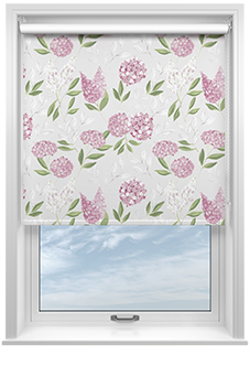 Hydrangea, Rosewood - Twist&Fit Roller Blind